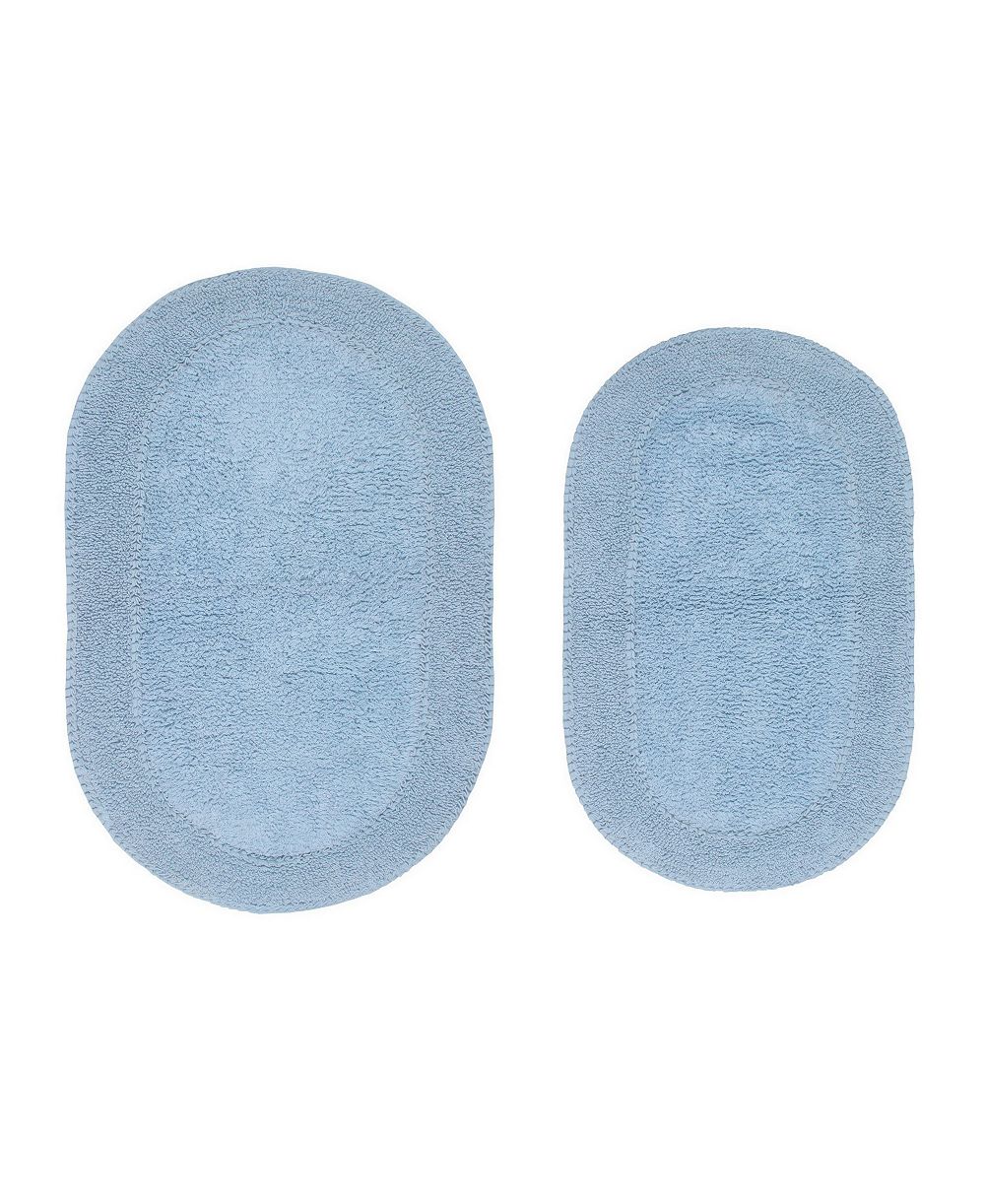 Home Weavers Double Ruffle Large 2-Pc. Bath Rug Set