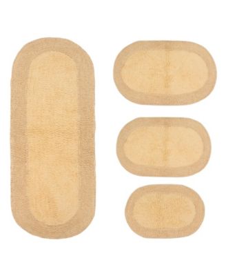 Home Weavers Double Ruffle 4-Pc. Bath Rug Set