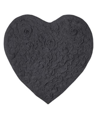 Home Weavers Modesto Heart Shaped Bath Rug, 25" x 25"