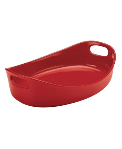 Rachael Ray Stoneware Bubble and Brown 4.5-Qt. Oval Baker