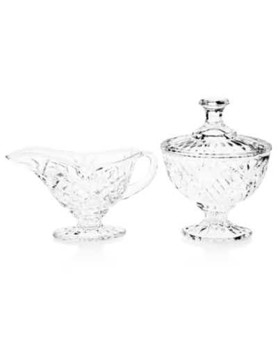 Godinger Dublin Crystal Sugar and Creamer Set