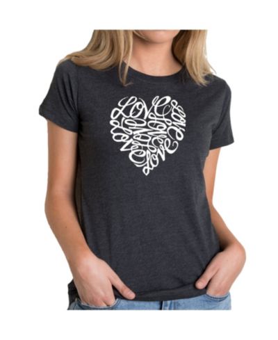 T-Shirt Love Женский Premium Word Art