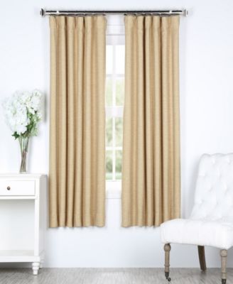 Half Price Drapes Bellino Textured Faux Linen Room Darkening Curtains For Bedroom and Living Room Curtains(1 Panel), 50W X 63L