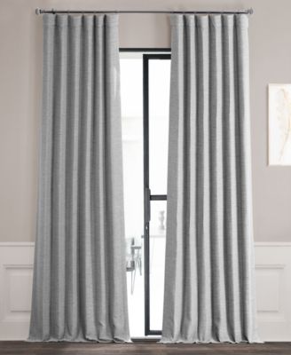 Half Price Drapes Bellino Textured Faux Linen Room Darkening Curtains For Bedroom and Living Room Curtains(1 Panel)