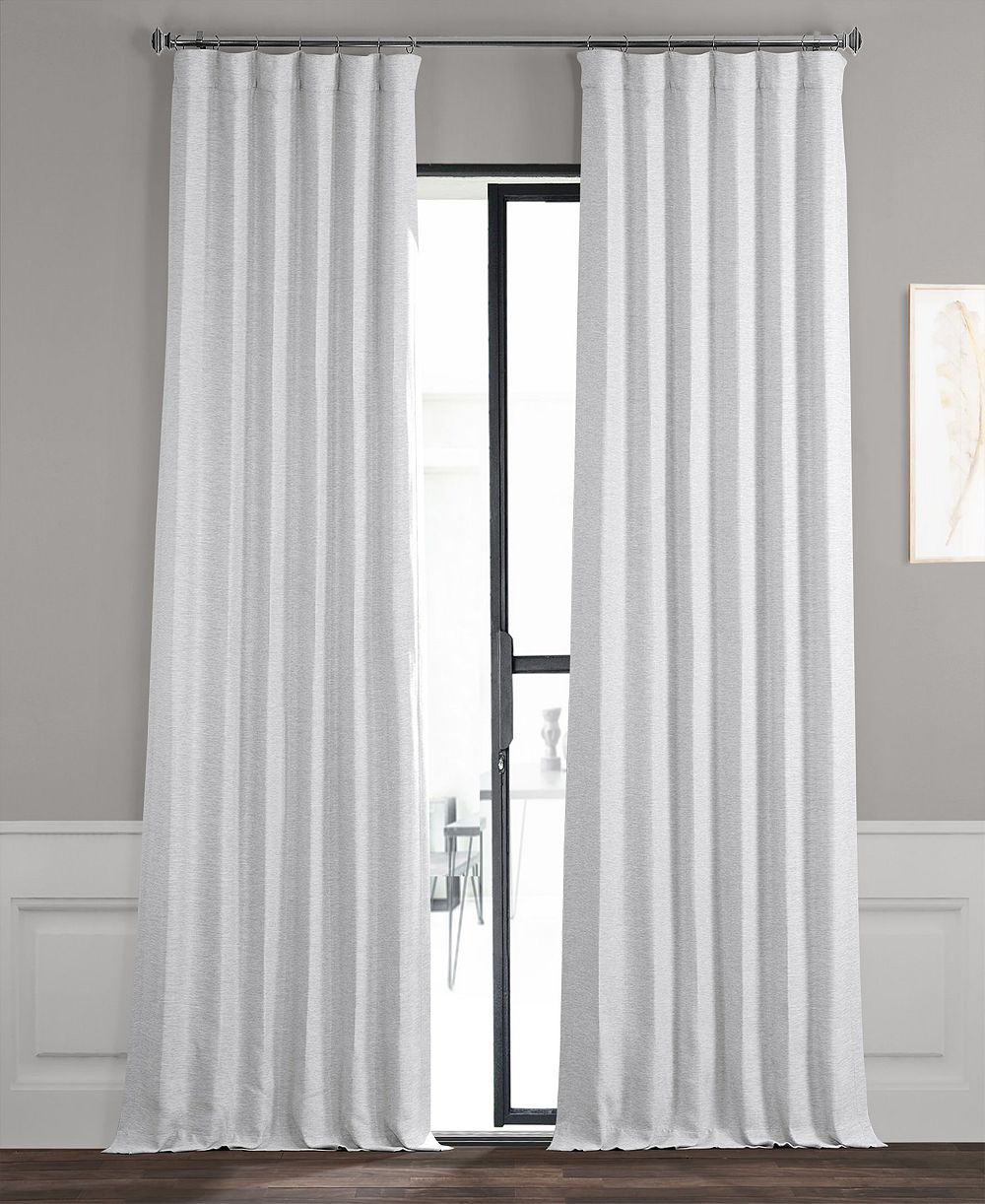 Шторы Half Price Drapes Bellino Textured Faux Linen Room Darkening (1 панель), 50W X 63L