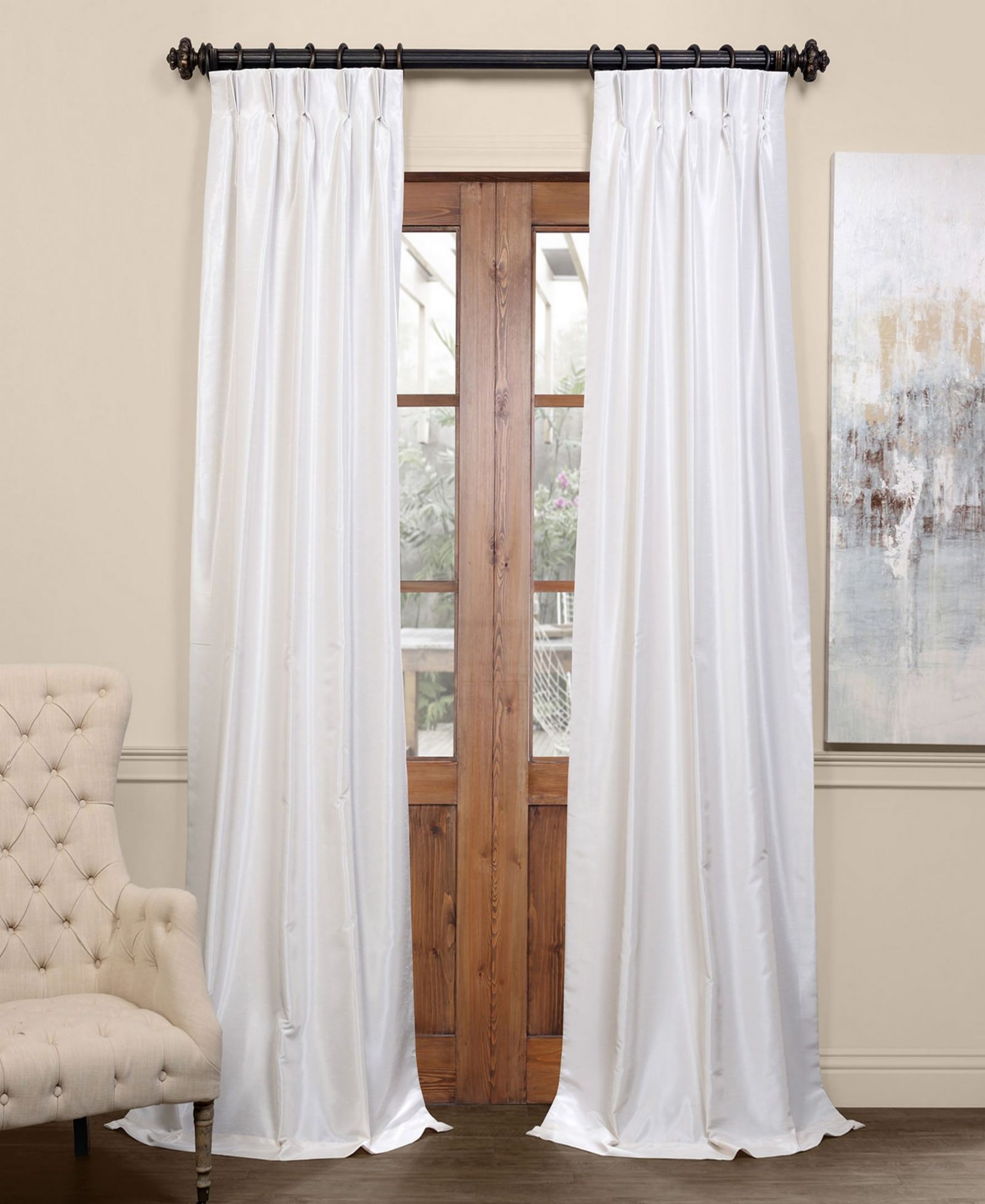 Штора Half Price Drapes French Pleat винтажная текстурированная Blackout