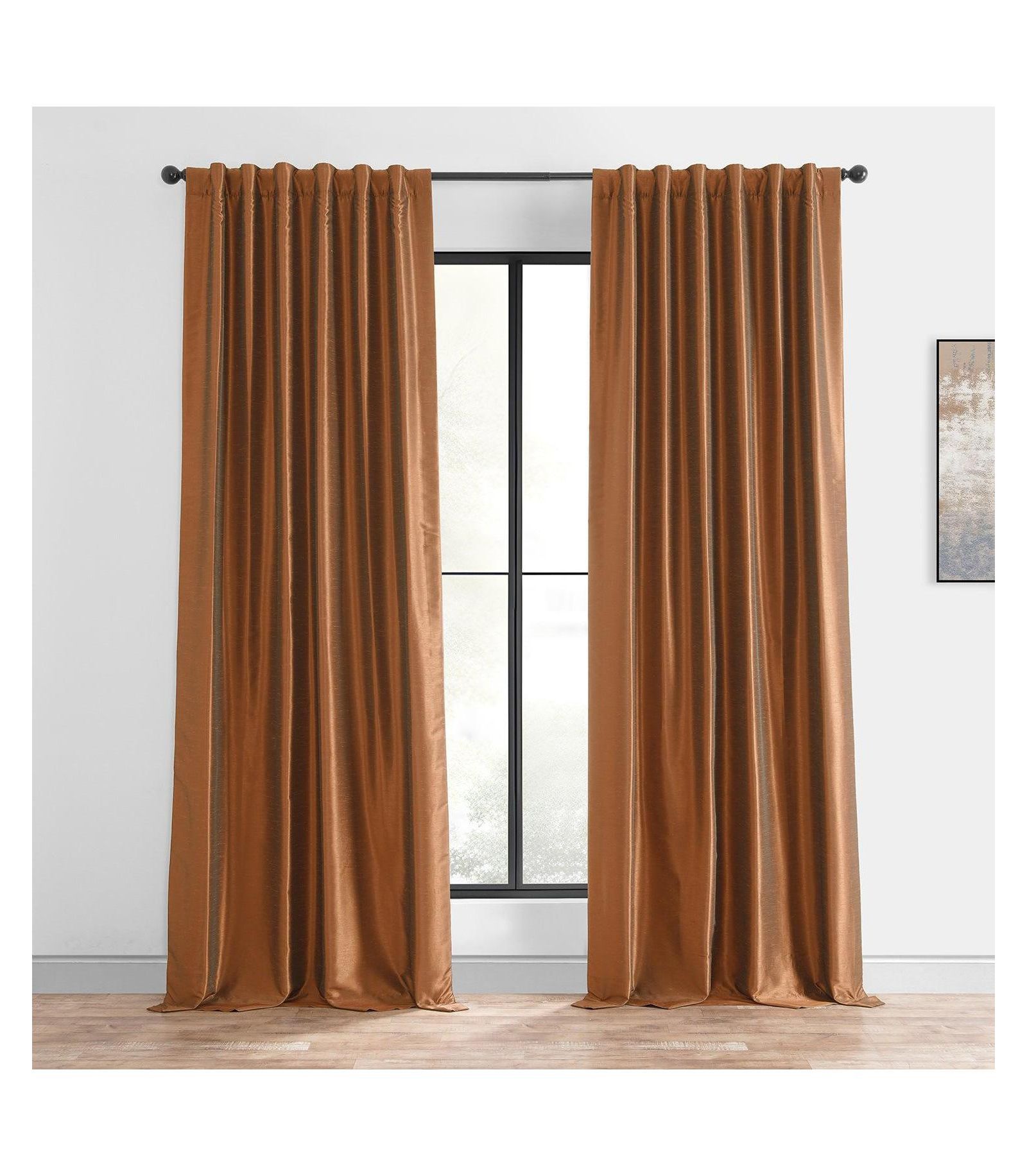 Блэкаут шторы Half Price Drapes из искусственного шелка Dupioni