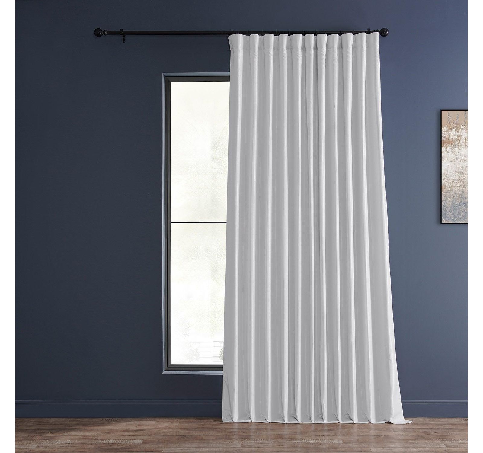 Штора Half Price Drapes Extra Wide Vintage Textured Faux Dupioni Silk Blackout