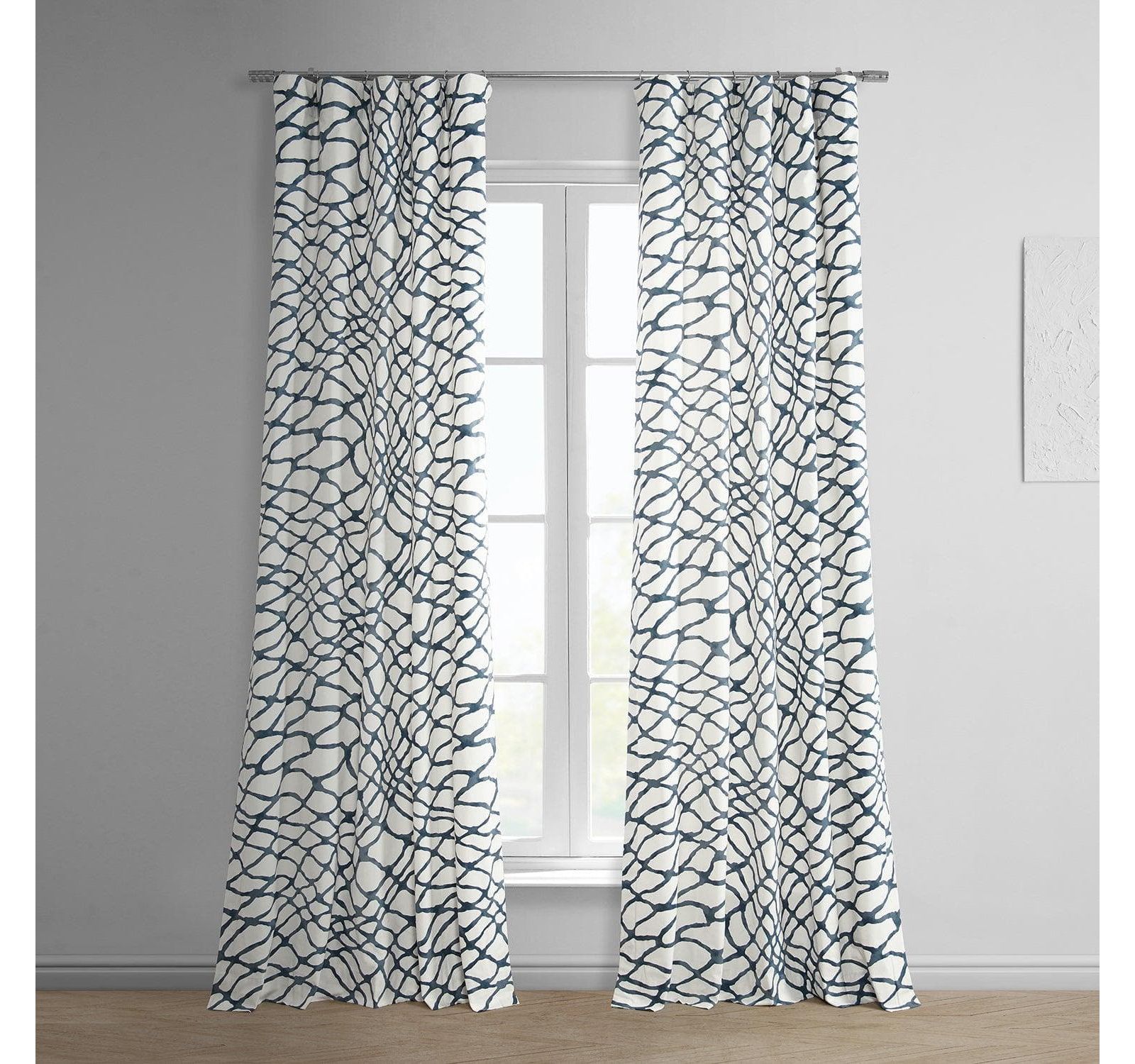 Half Price Drapes абстрактные хлопковые шторы для затемнения комнаты с принтом