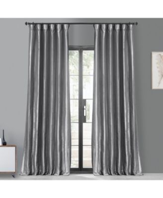 Half Price Drapes Faux Silk Taffeta Blackout Curtain