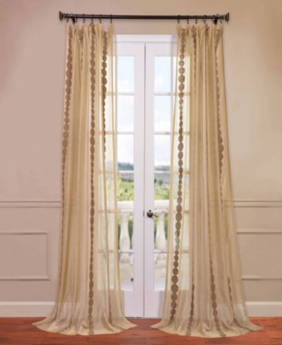 Half Price Drapes вышитая полосатая прозрачная штора