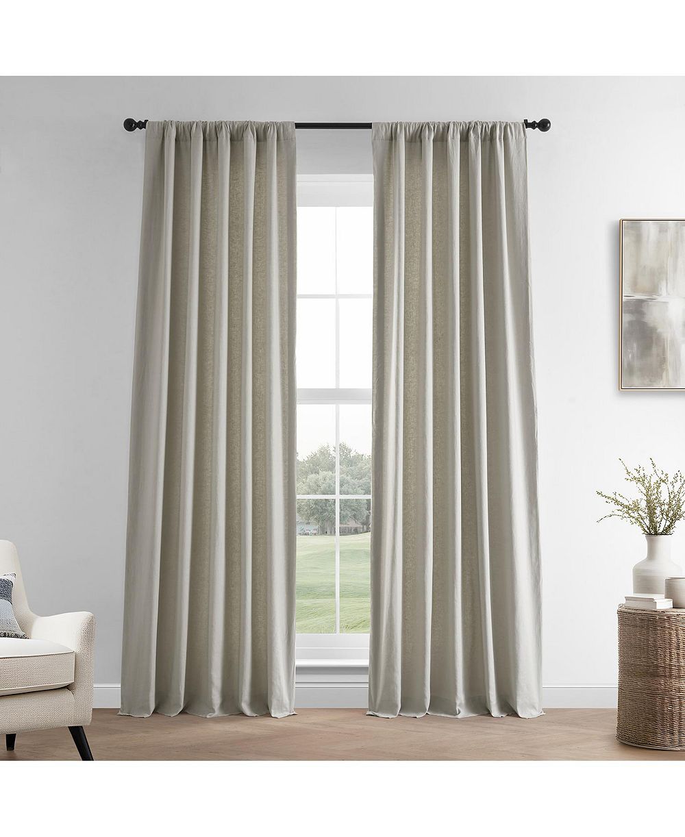 Half Price Drapes шторы из французского льна, затемняющие комнату