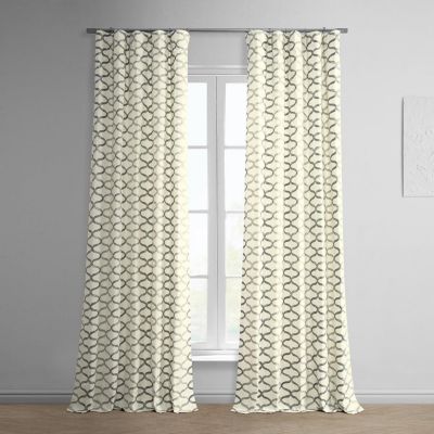 Half Price Drapes Illusions Geometric Printed Cotton Room Darkening Curtain