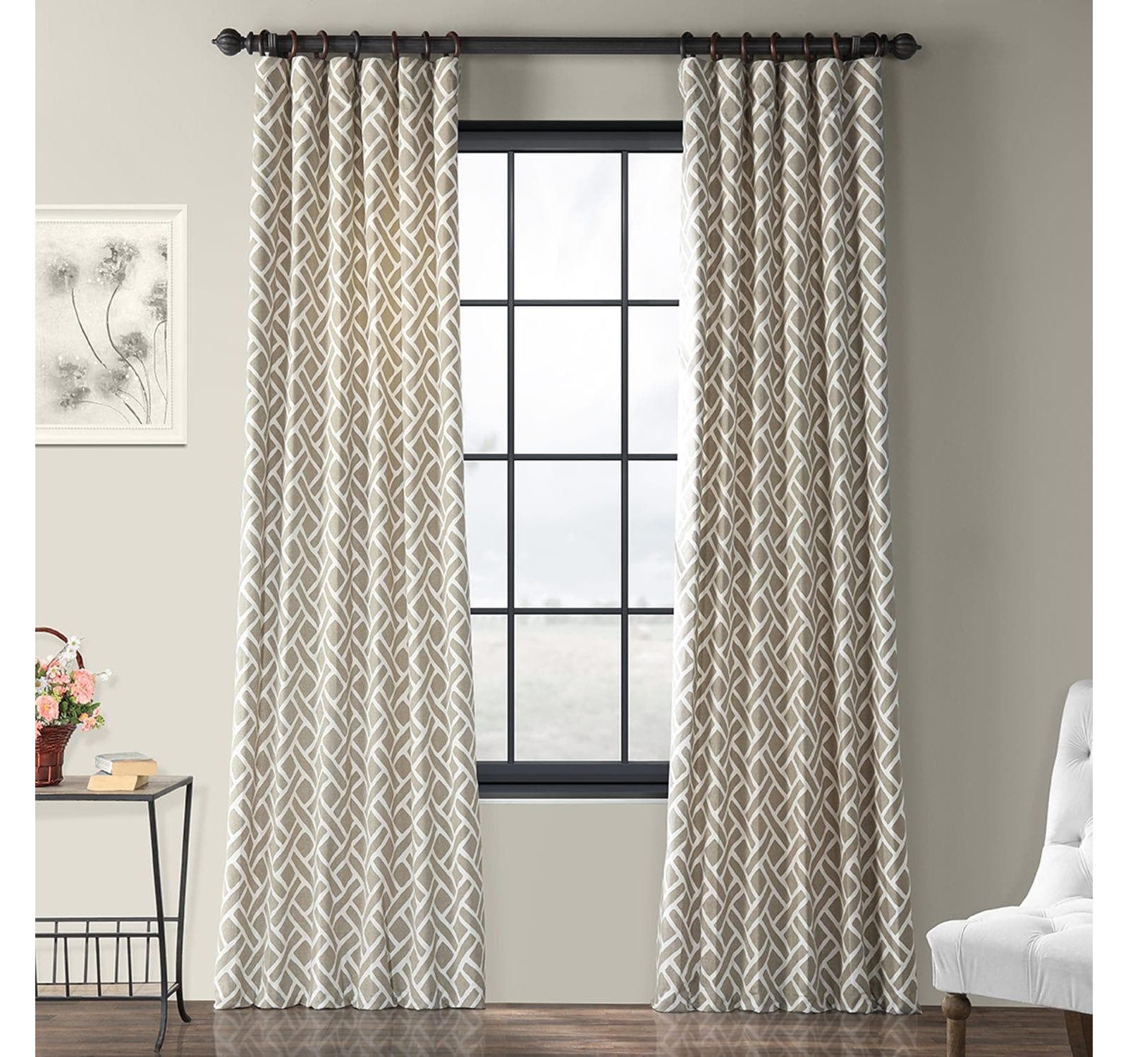Шторы Half Price Drapes геометрический принт хлопок