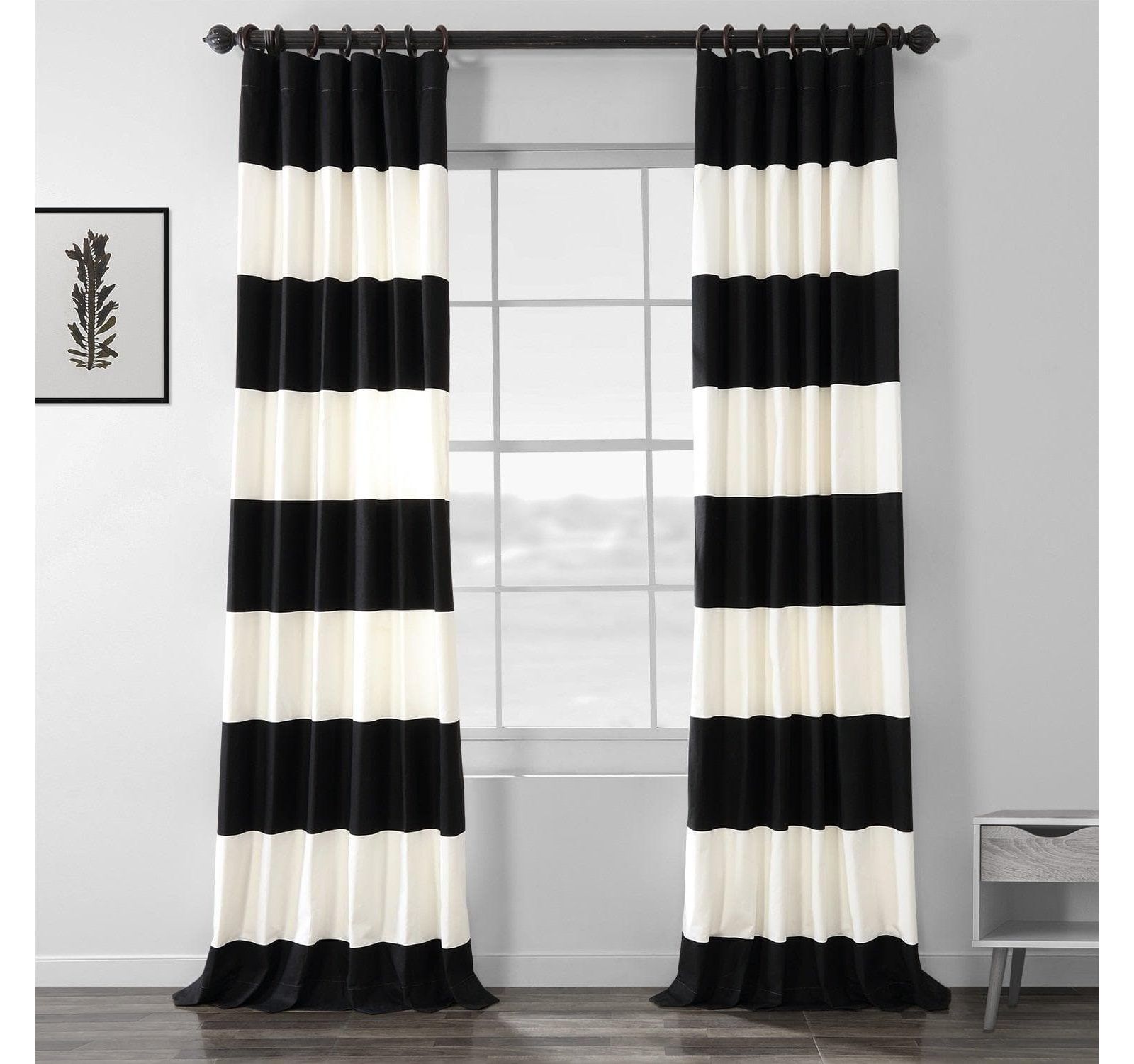 Шторы Half Price Drapes Striped Printed Cotton Room Darkening