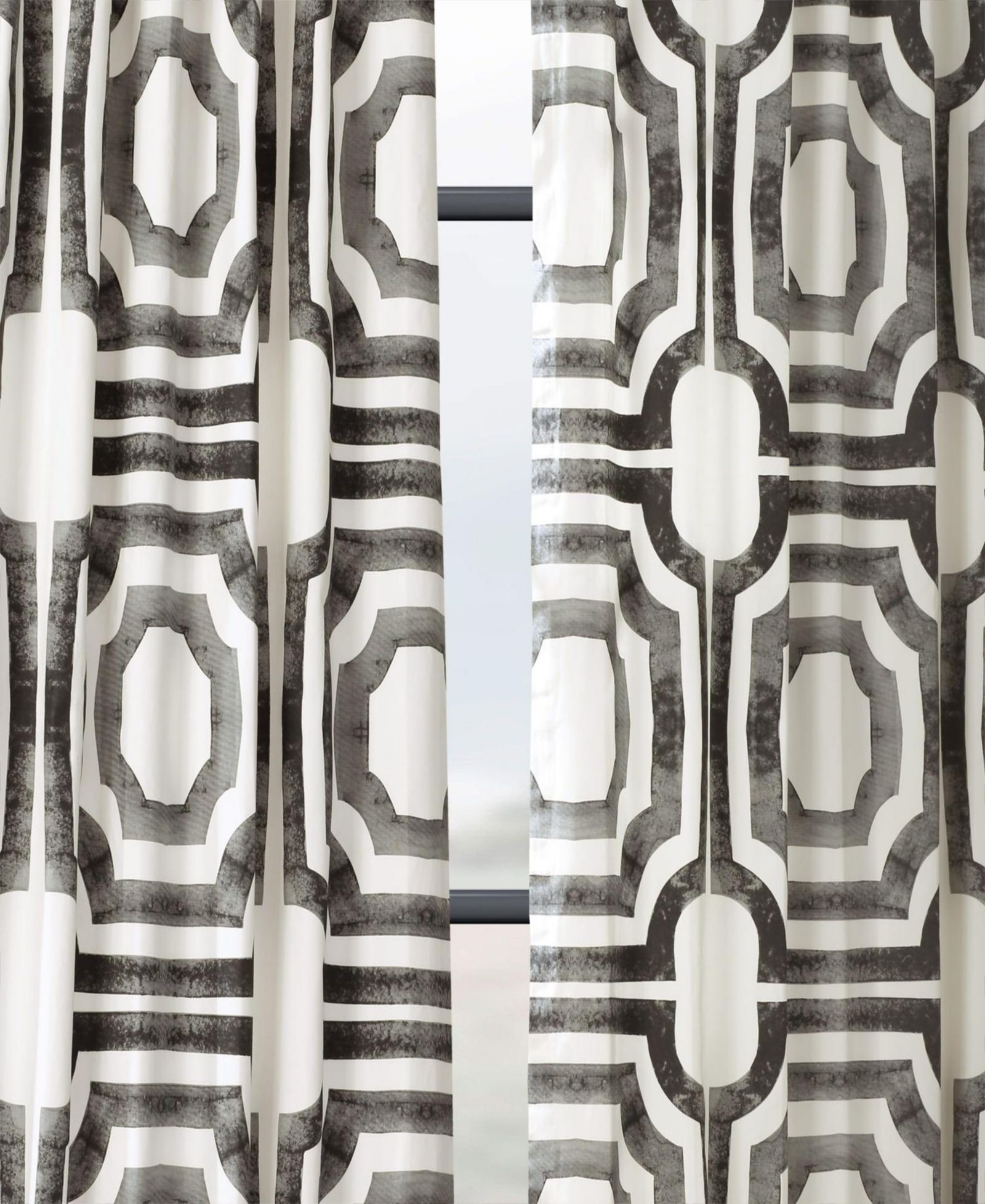 Шторы Half Price Drapes Geometric Printed Cotton Room Darkening