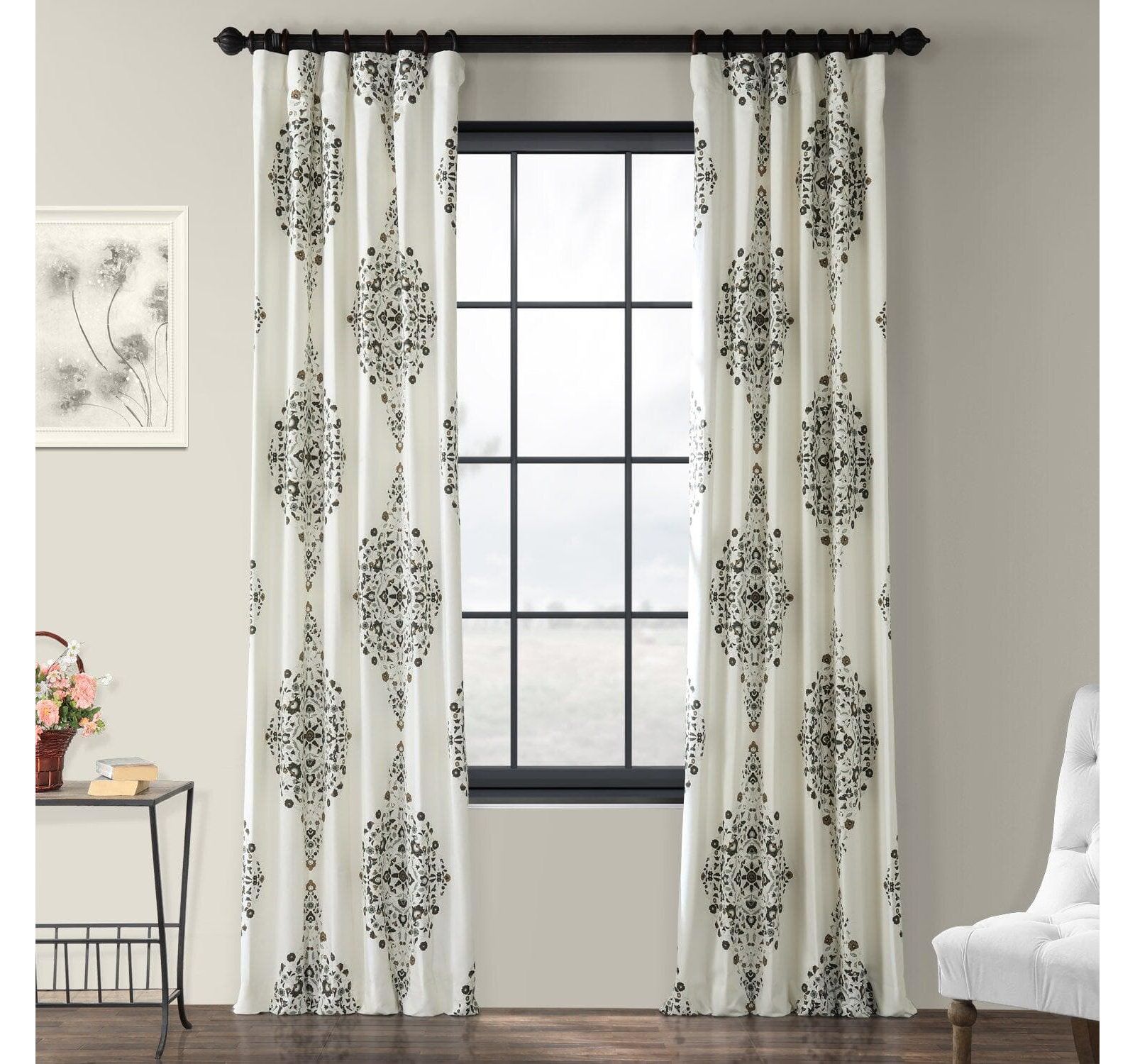 Шторы Half Price Drapes Emblem Printed Cotton Room Darkening