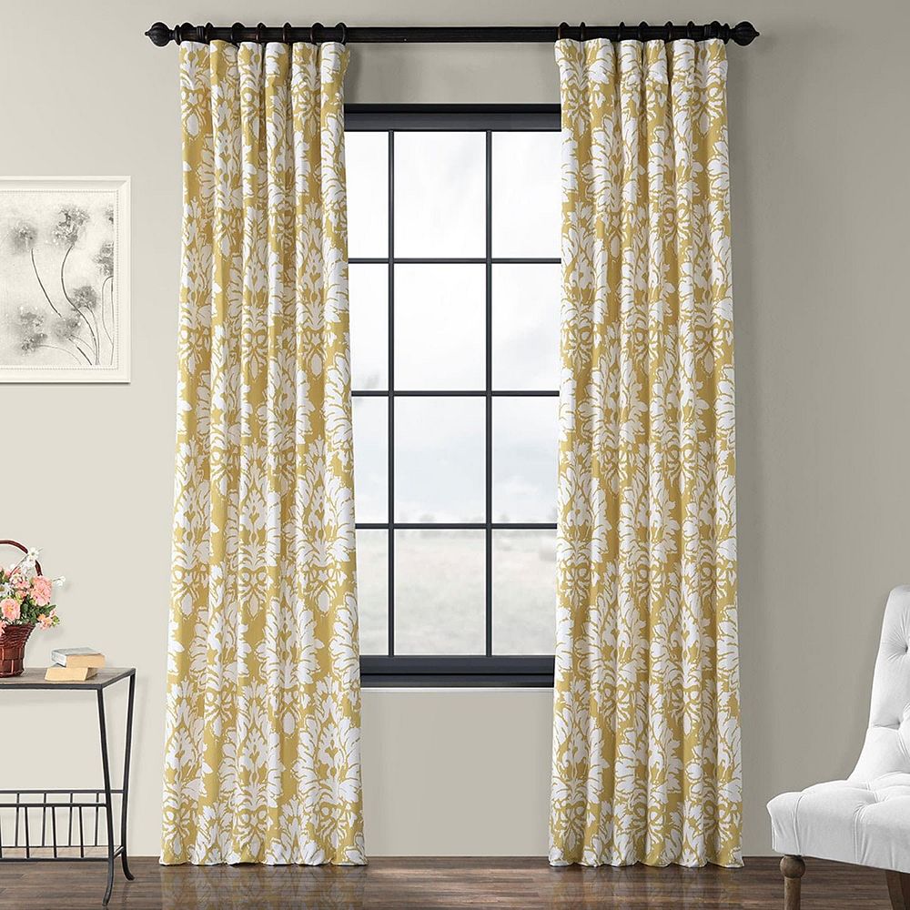 Шторы Half Price Drapes с цветочным принтом из хлопка, светонепроницаемые