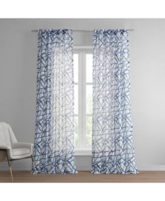 Half Price Drapes прозрачная штора Abstract Printed Sheer