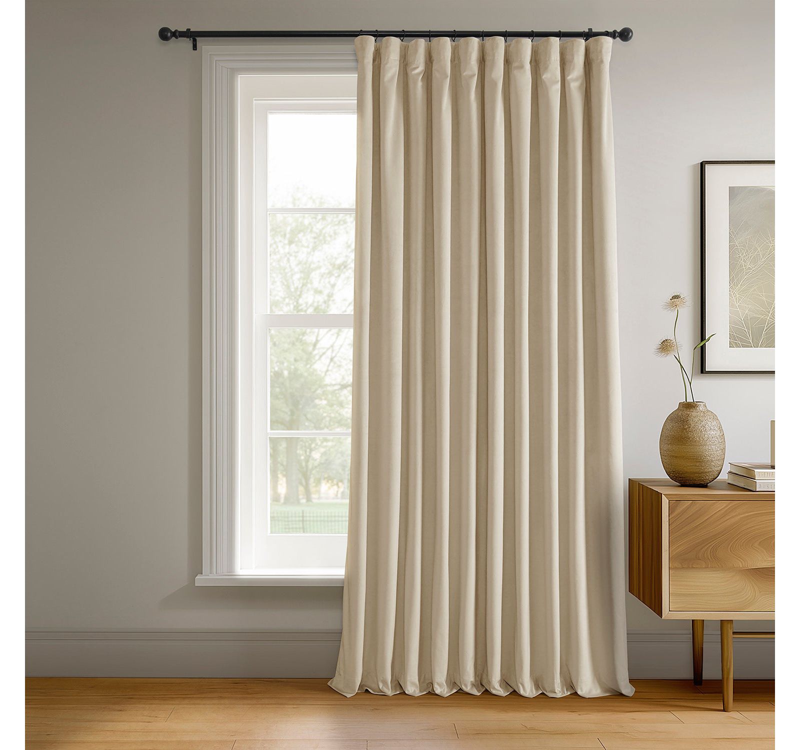 Half Price Drapes Фирменные широкие бархатные шторы Blackout