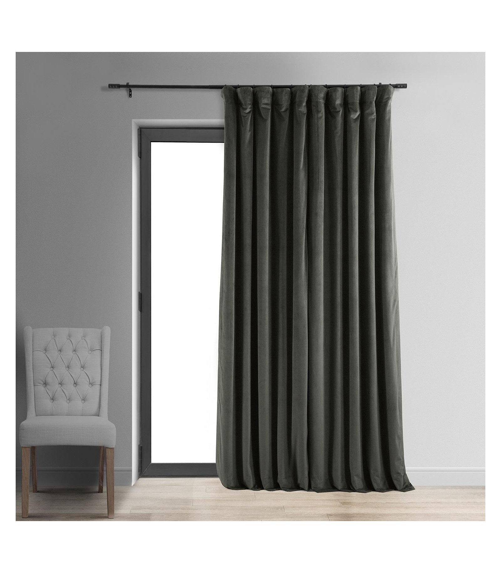 Half Price Drapes Signature Extra Wide Velvet Blackout штора