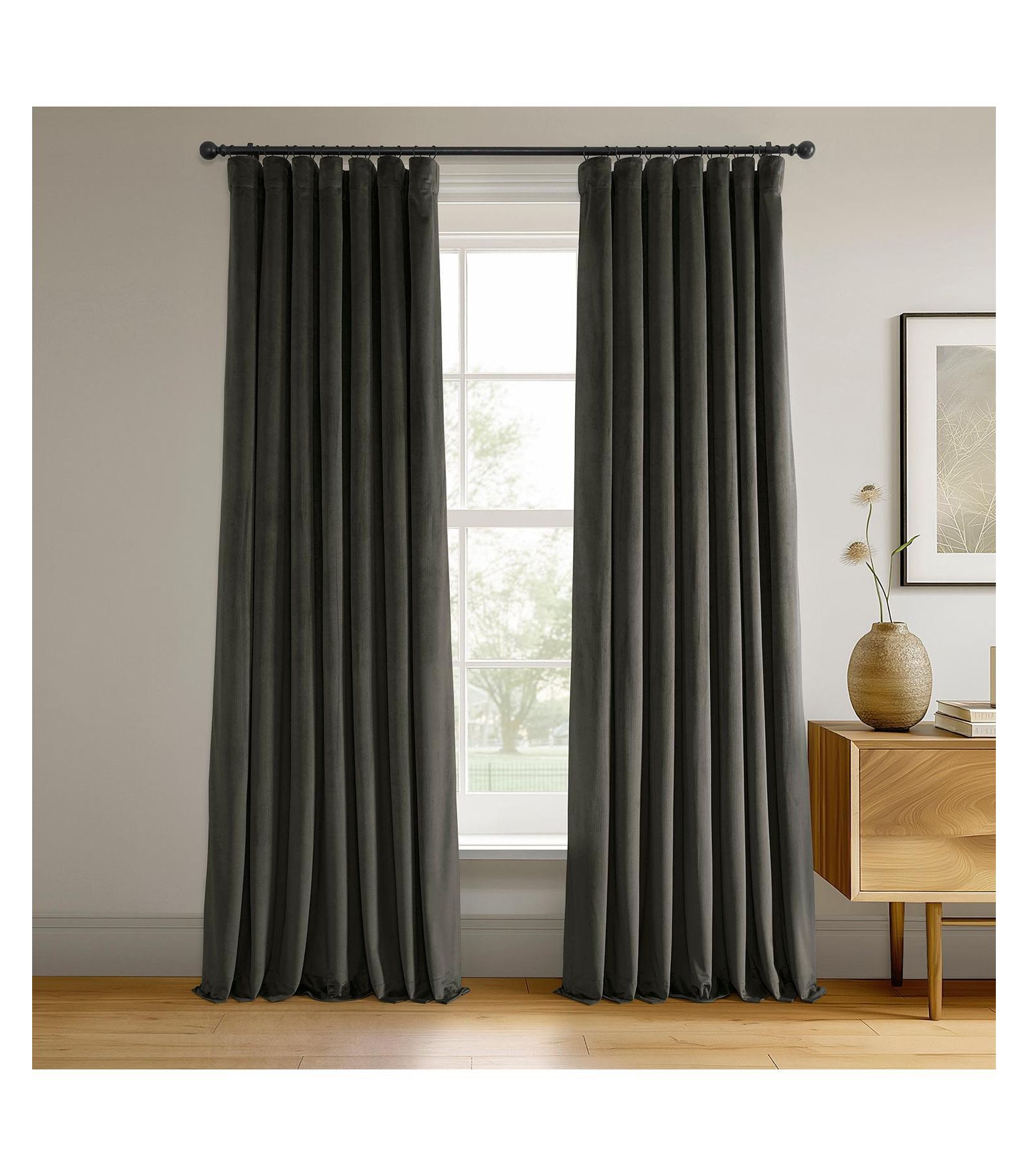 Half Price Drapes Шторы из бархата Blackout Signature