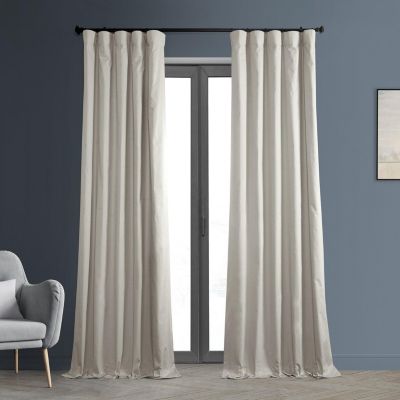 Однотонная хлопковая штора блэкаут Half Price Drapes, черная