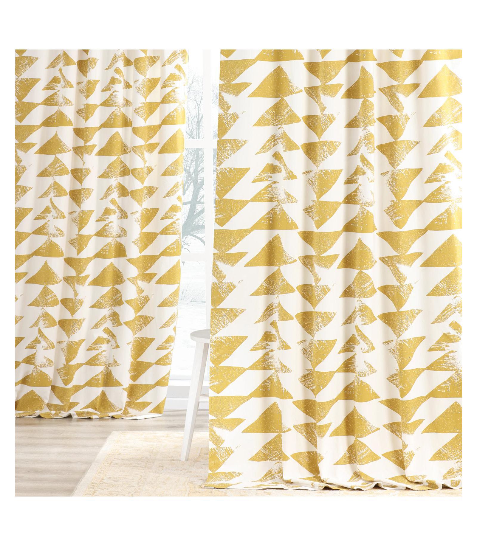 шторы Half Price Drapes Geometric Printed Cotton Room Darkening