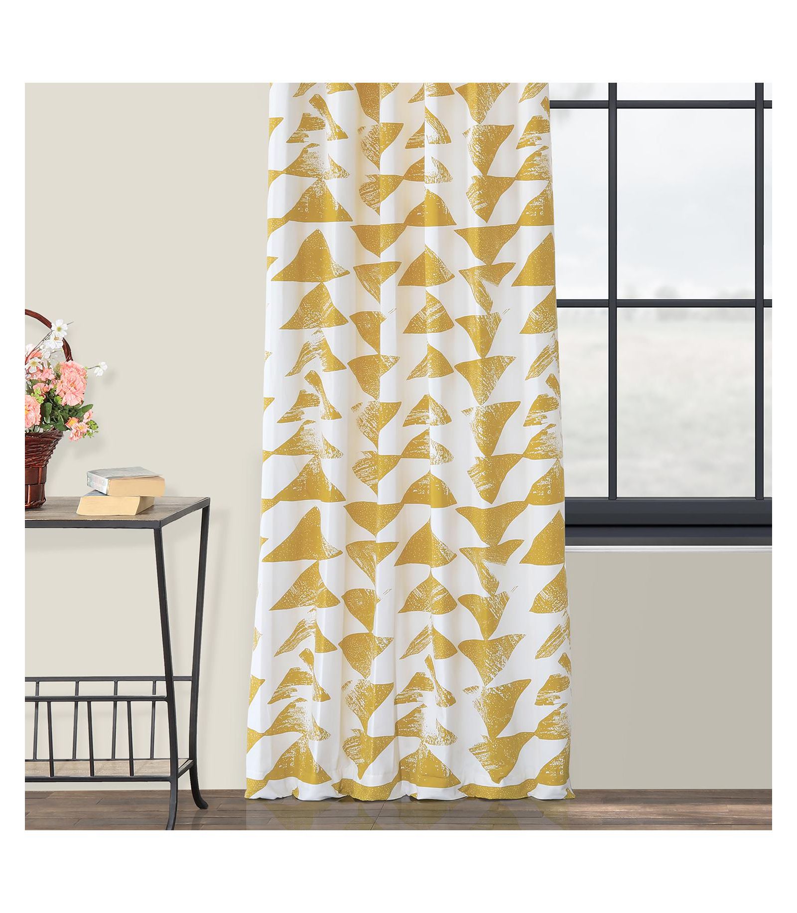 Half Price Drapes шторы с геометрическим принтом из хлопка, затемняющие