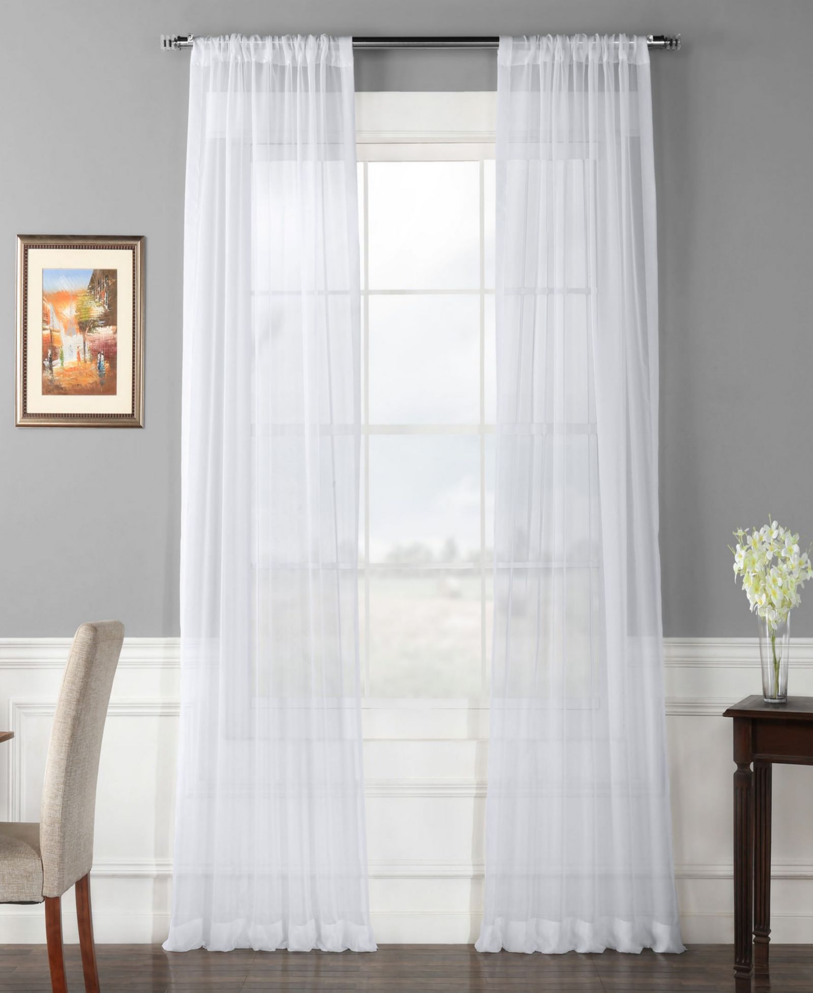 Half Price Drapes парные шторы тюль (2 панели)