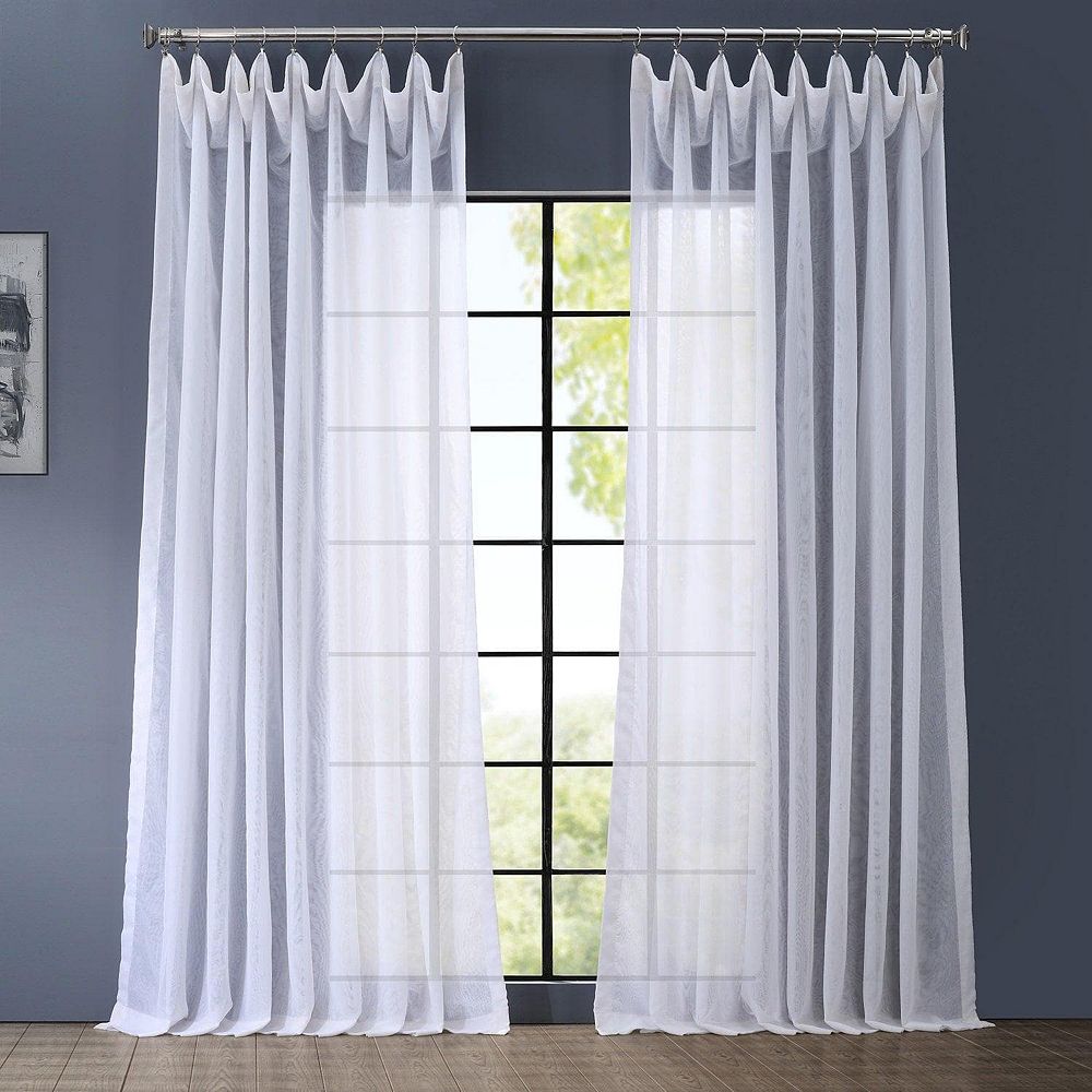 Прозрачная тюлевая занавеска Half Price Drapes Extra Wide Sheer Curtain