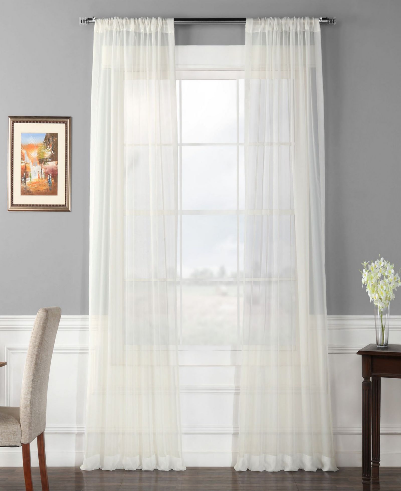 Half Price Drapes комплект прозрачных штор (2 панели)