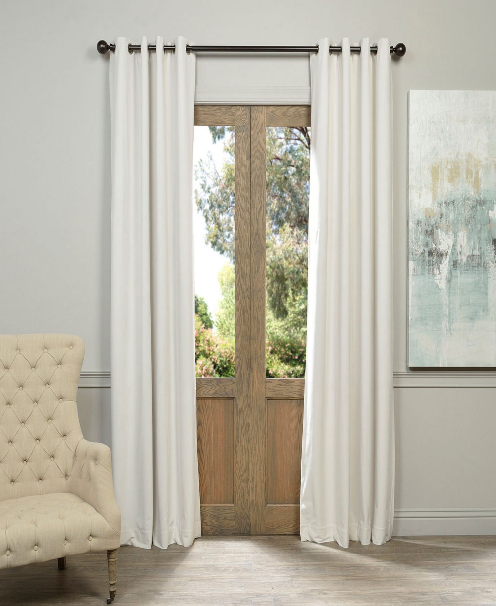 Бархатные шторы Half Price Drapes с люверсами Signature