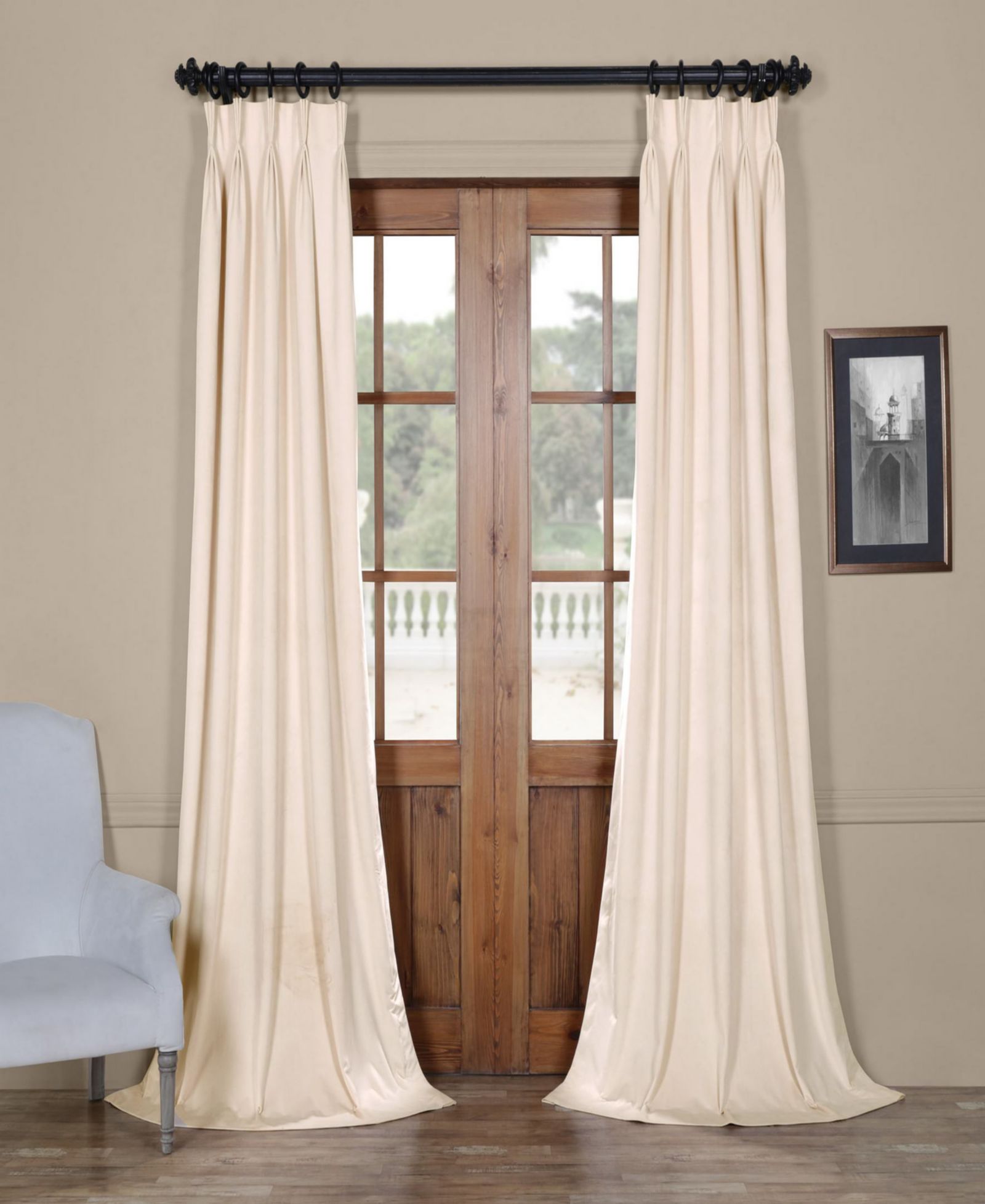 Шторы Half Price Drapes French Pleat Signature Velvet Blackout