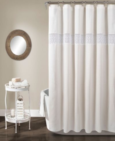 Lush Décor Dana Lace Shower Curtain, 72" x 72"