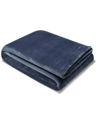 Nautica Solid Ultra Soft Plush Fleece Blanket, Twin