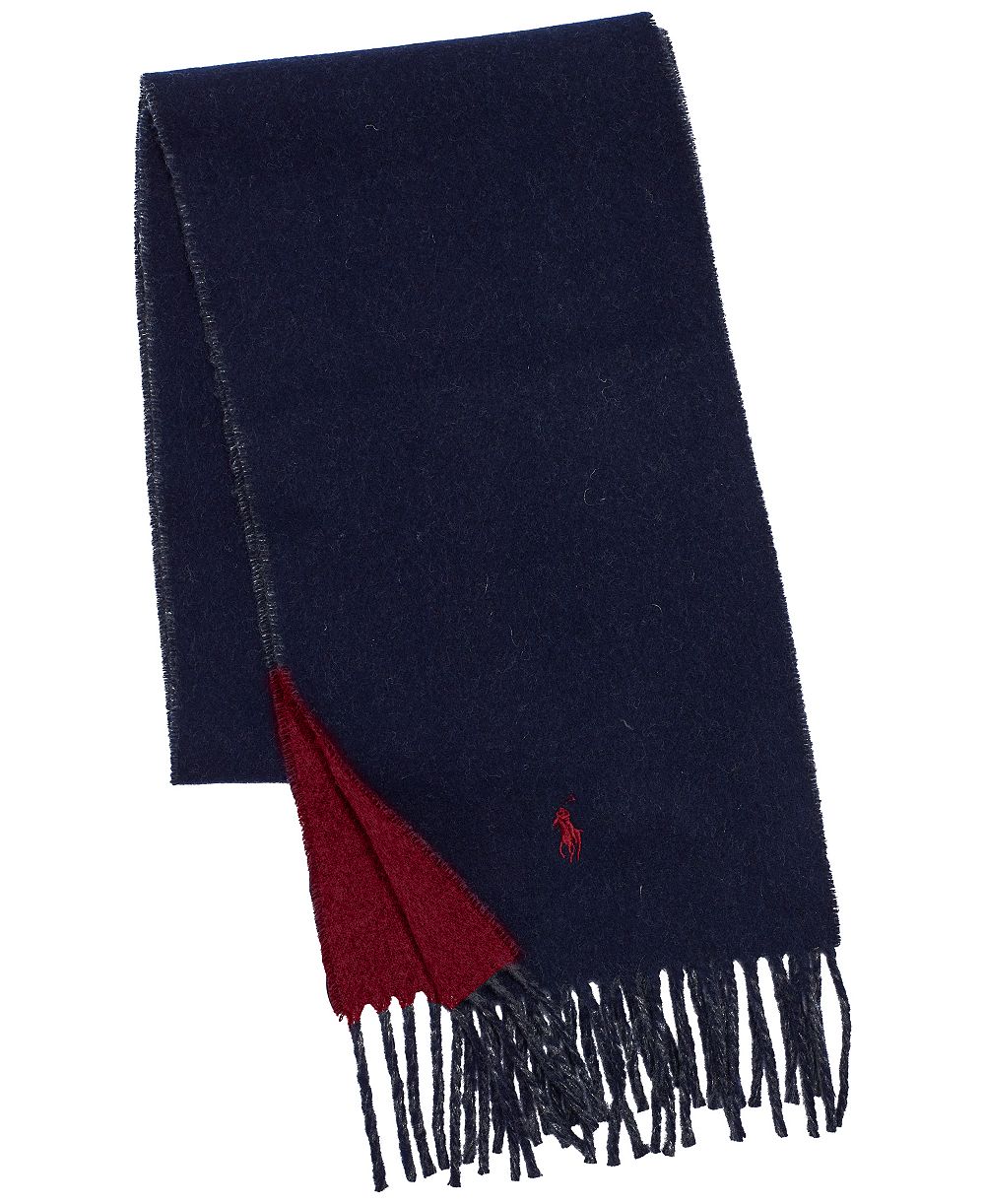 Polo Ralph Lauren Men's Classic Wool Blend Reversible Scarf