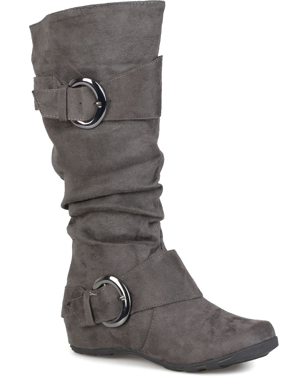 Journee Collection Женские сапоги Jester Extra Wide Calf с широкой голенищей и пряжкой