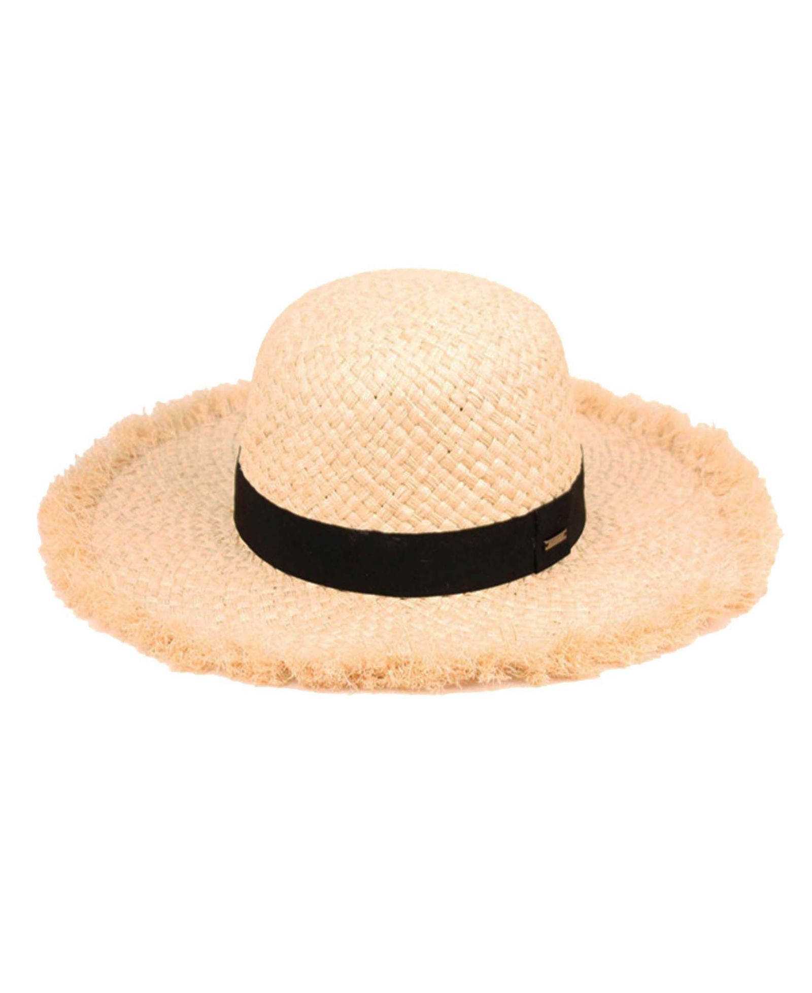 Epoch Hats Company Raffia Straw Raw Edge Floppy Hat