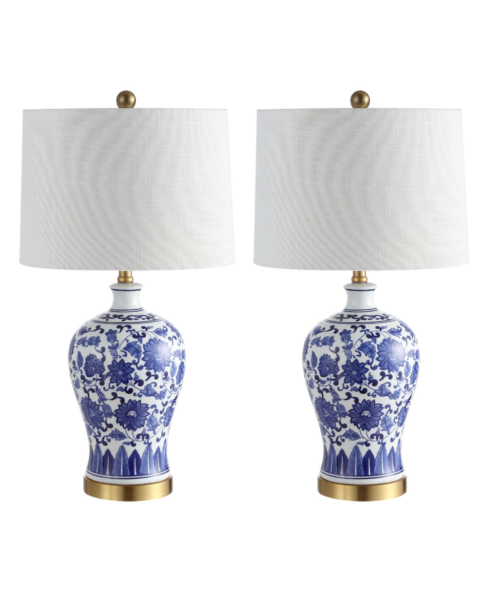 JONATHAN Y Jennifer 25.75" Ceramic/Metal LED Table Lamp - Set of 2
