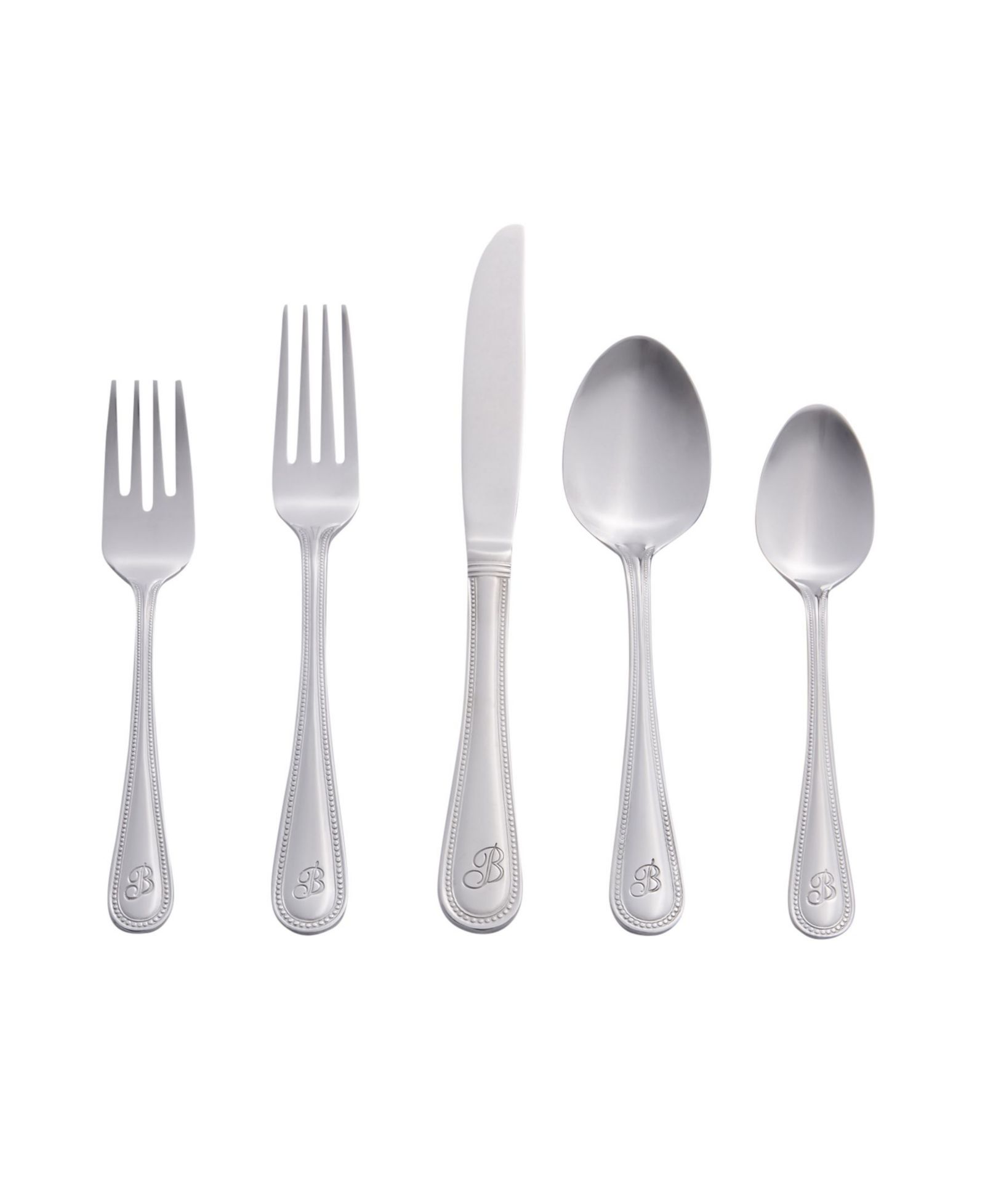 Набор столовых приборов Riverridge Beaded 46 Piece Monogrammed