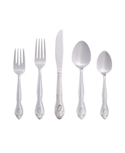 Набор столовых приборов Riverridge Rose 46 Piece Monogrammed, на 8 персон