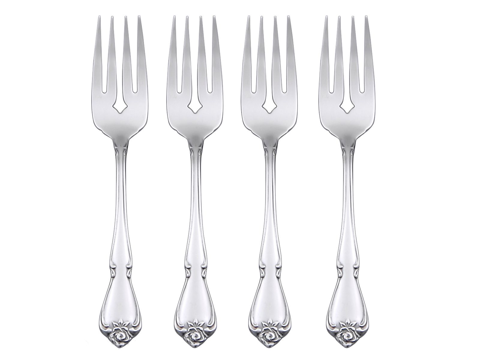 Oneida True Rose Set/4 Salad Forks