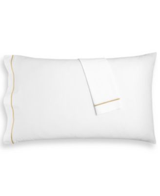 Hotel Collection Italian Percale 100% Cotton Pillowcase Pair, King, Exclusively at Macy’s