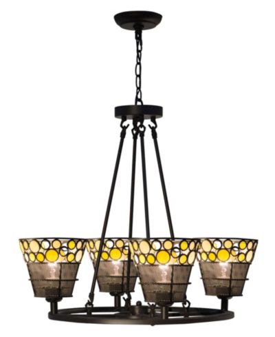 Dale Tiffany Pasqual подвесной светильник Mesh Tiffany с 4 LED Lights