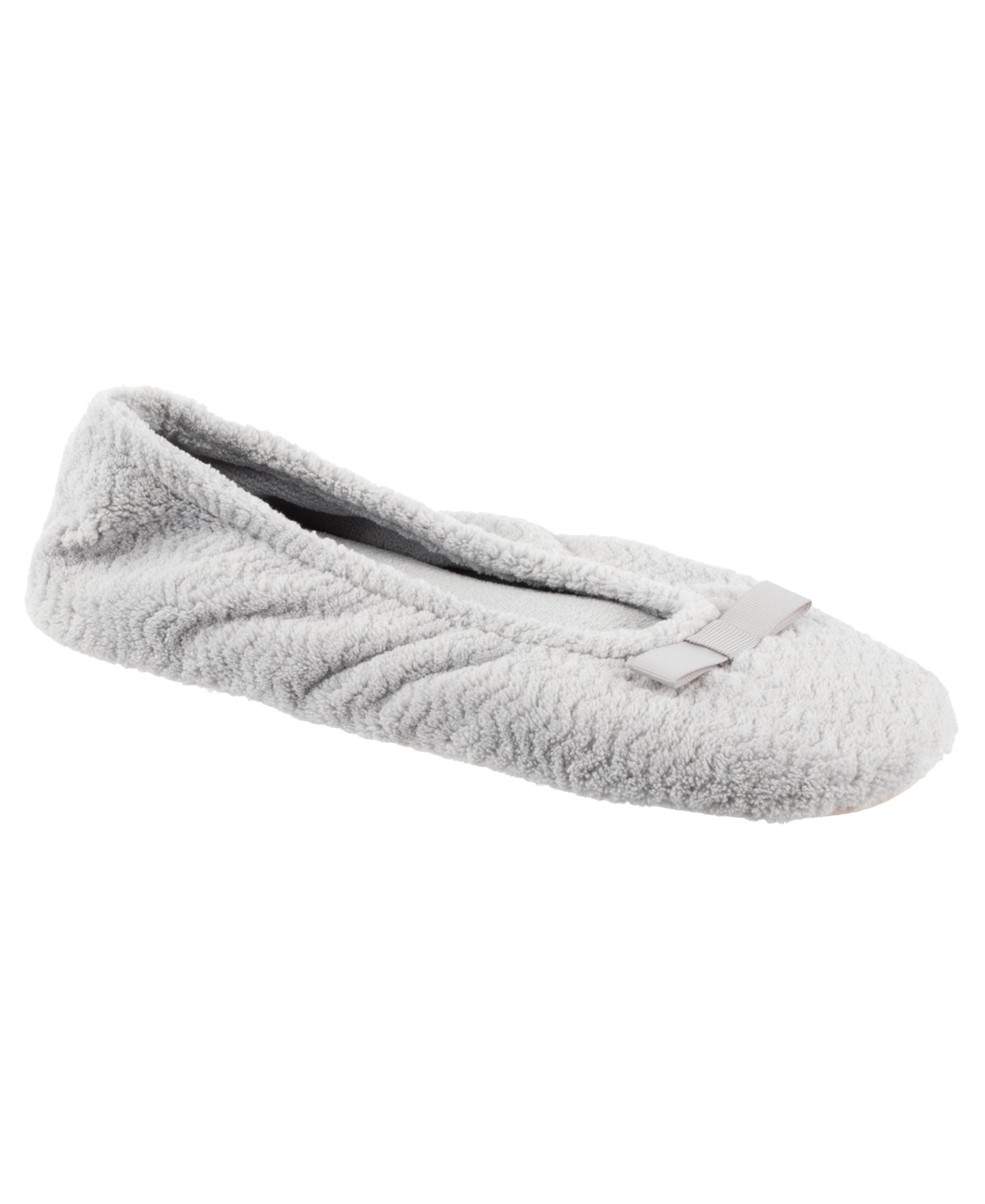 Женские тапочки Isotoner Signature Chevron Micro Terry Ballerina