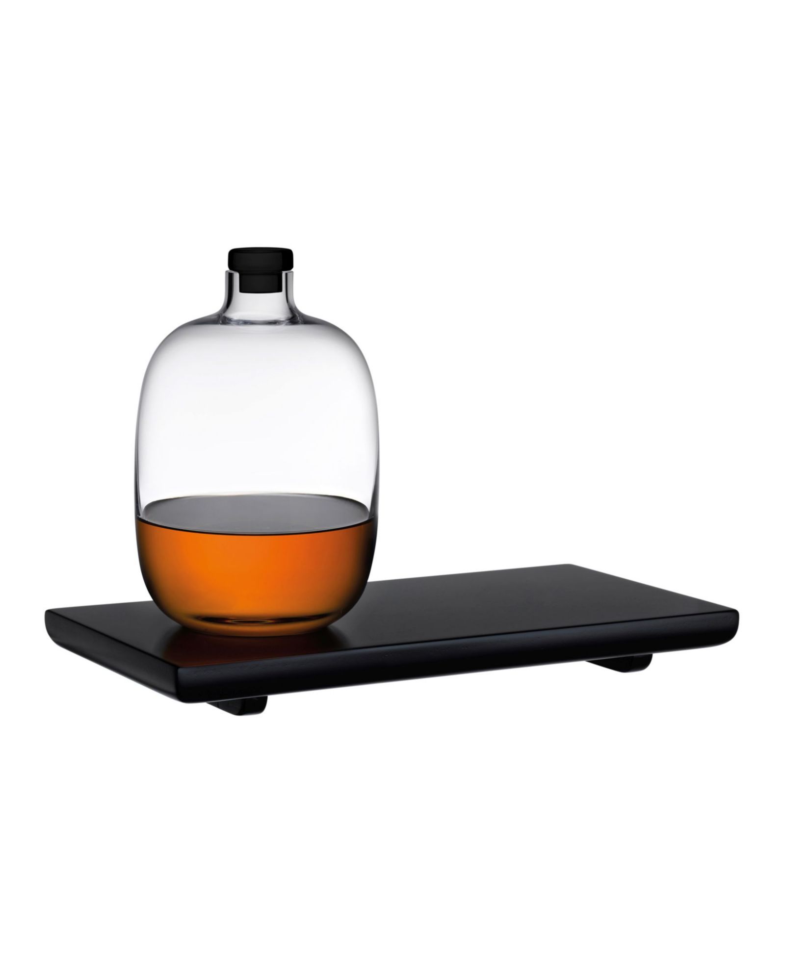 Nude Glass Malt Short Whisky Bottle & Tray Set