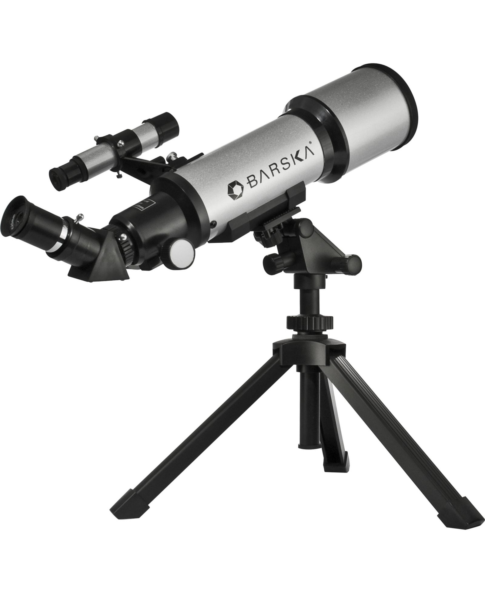 Компактный рефракторный телескоп Barska 300 Power, 40070 Starwatcher с настольным штативом и чехлом