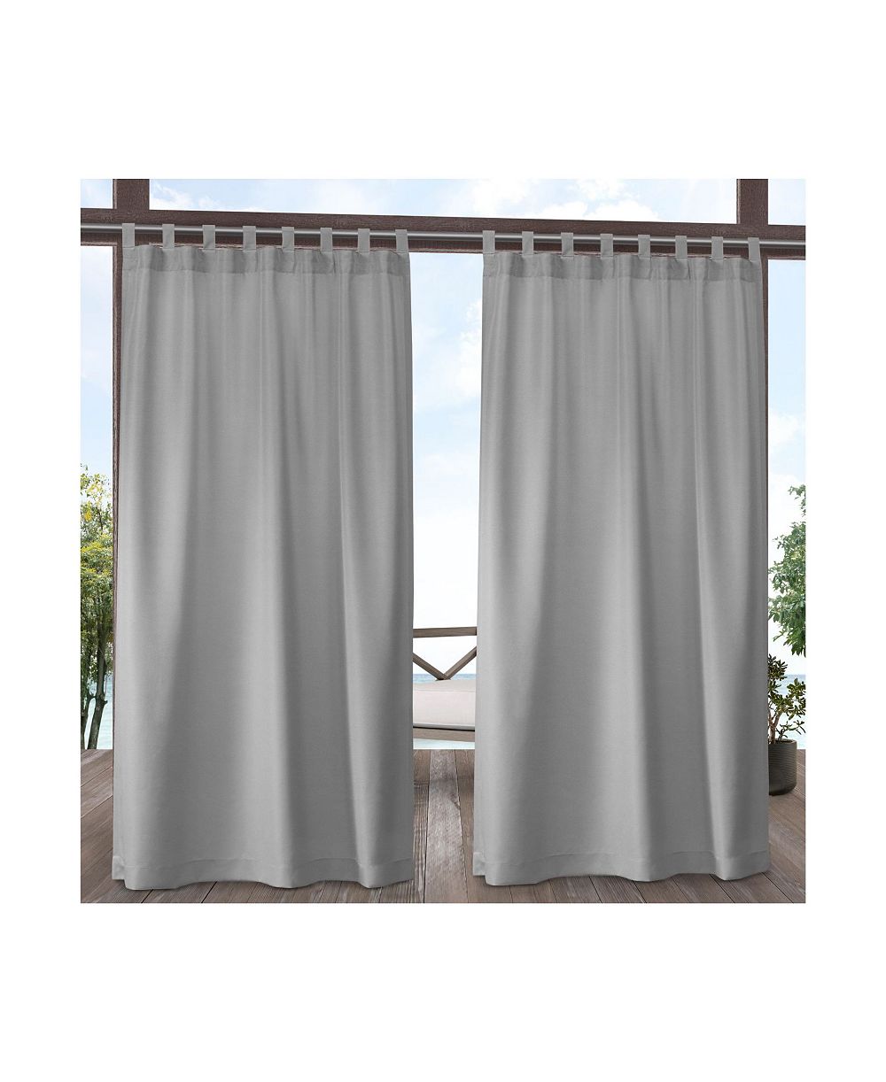 Комплект из 2 штор Exclusive Home Indoor/Outdoor Solid Cabana Tab Top, 54" x 108"