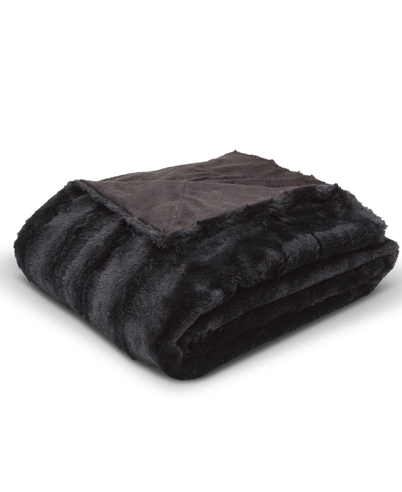Cheer Collection Ultra Soft Faux Fur to Microplush Reversible Oversized Throw, 86" x 86"